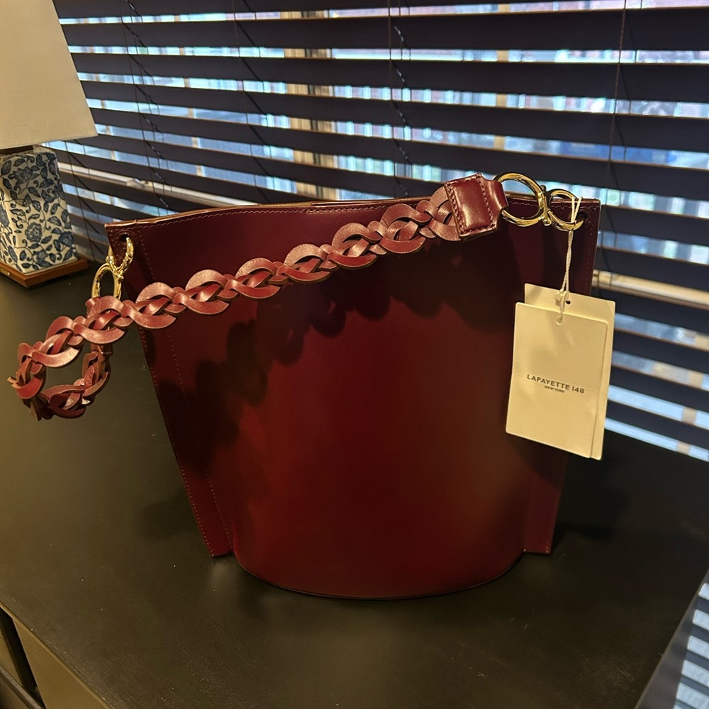 Lafayette 148 New York Burgundy Women's Bag- Mint condition
